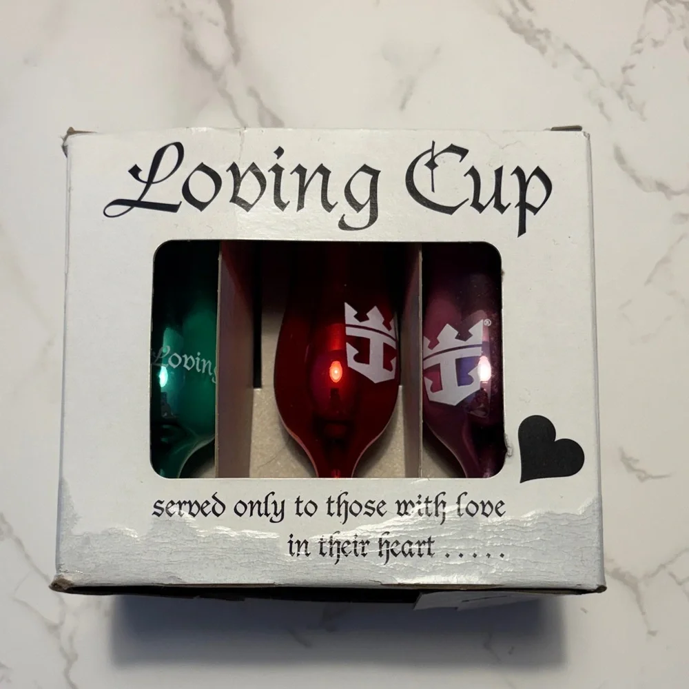 Royal Caribbean cruise loving cup set of 6 multi-colored cups/shot glasses